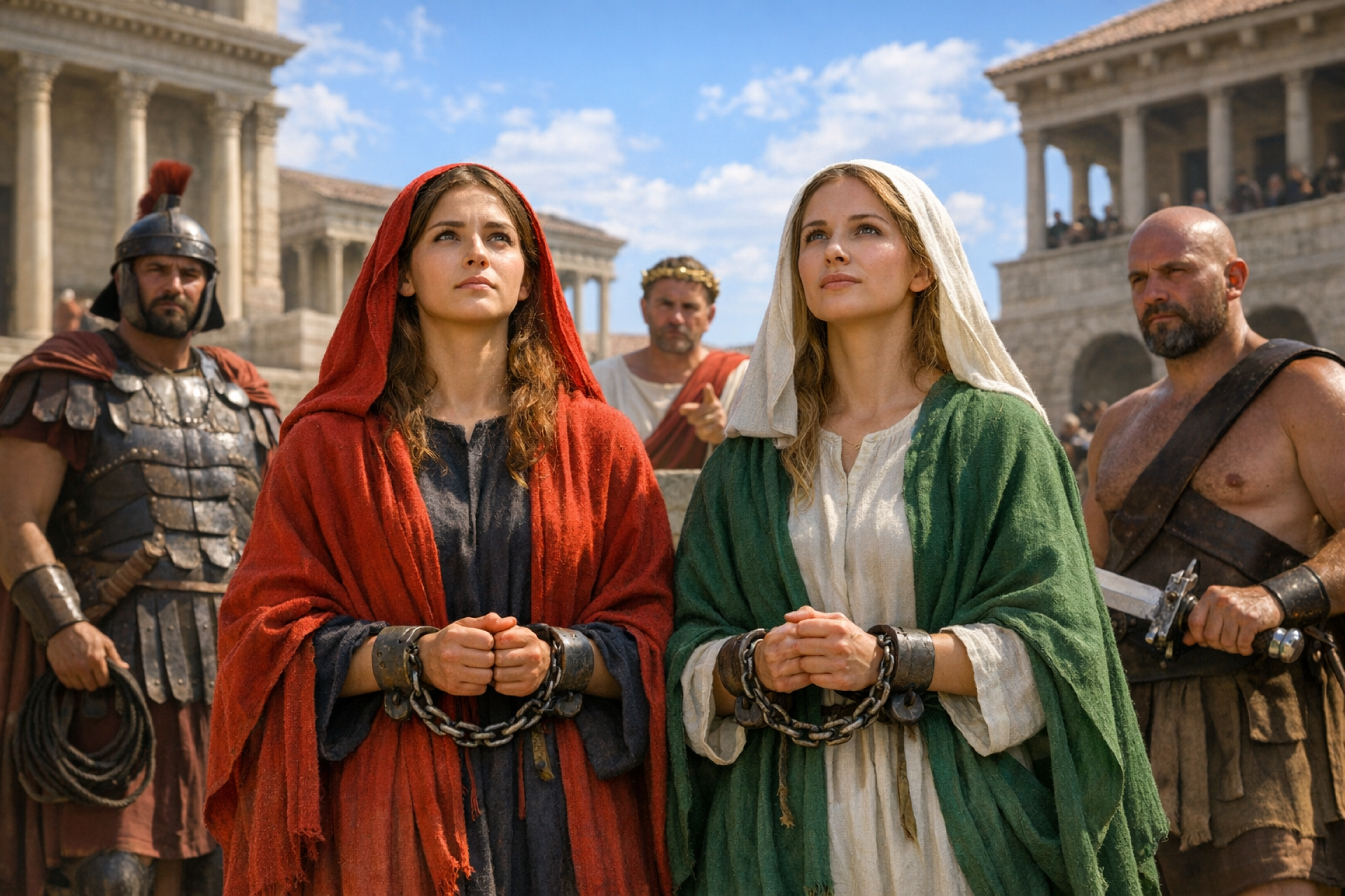 Фотореалистичное изображение, Память святых мучениц Василиссы и Анастасии, православный календарь, 2026-04-28, commemoration