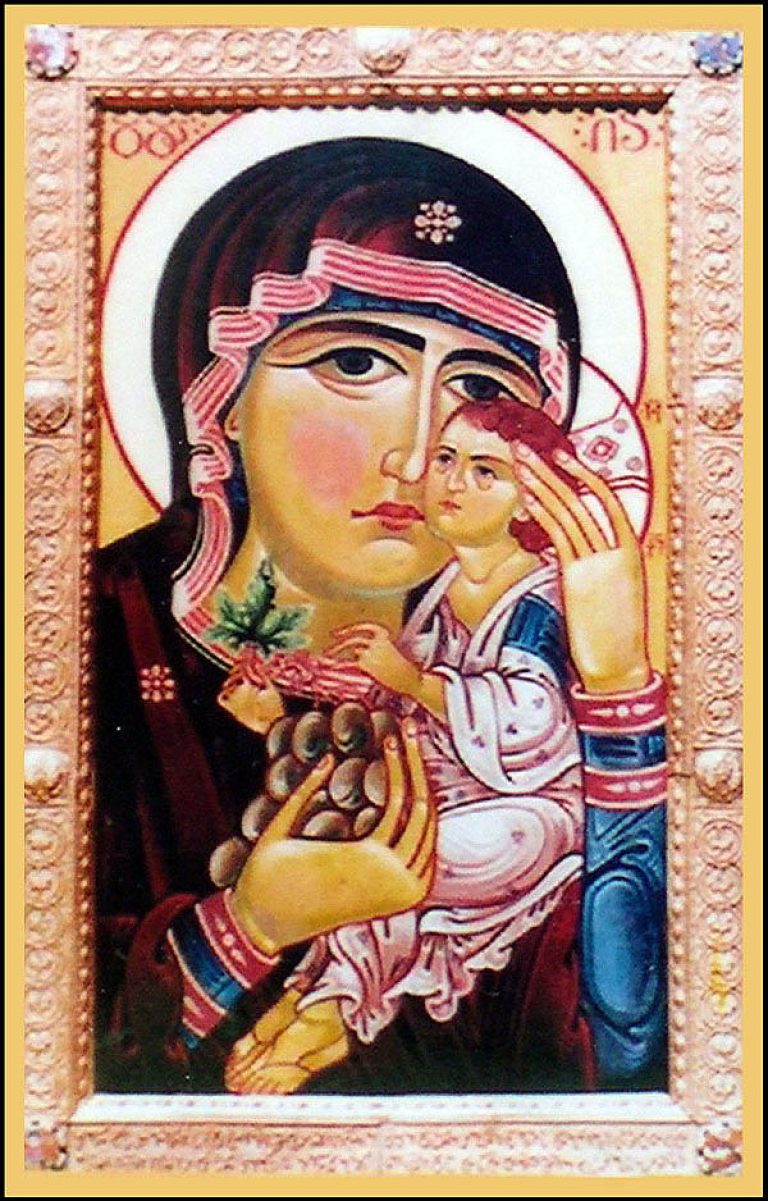 Icon of the Mother of God “You are a Vineyard” (Georgian: Shen khar venakhi)